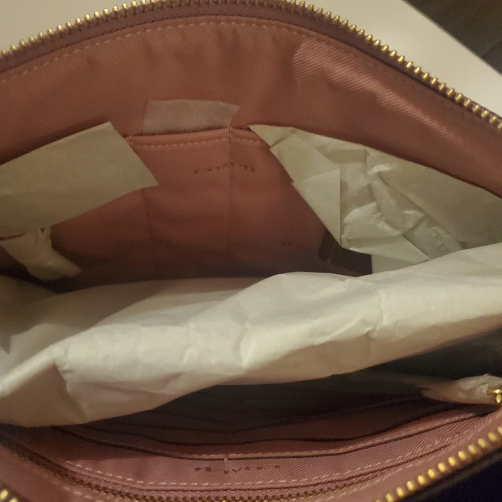 Coach Pink Metallic Large Tech Pouch - Picture 4 of 5